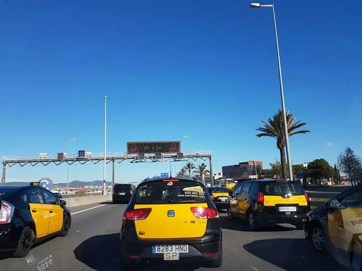 Protesta en Barcelona