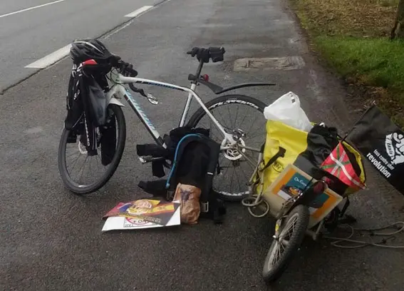 La bici de Mikel, su compañera durante 11 días