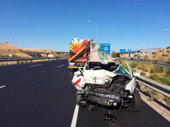 accidente taxi bomberos