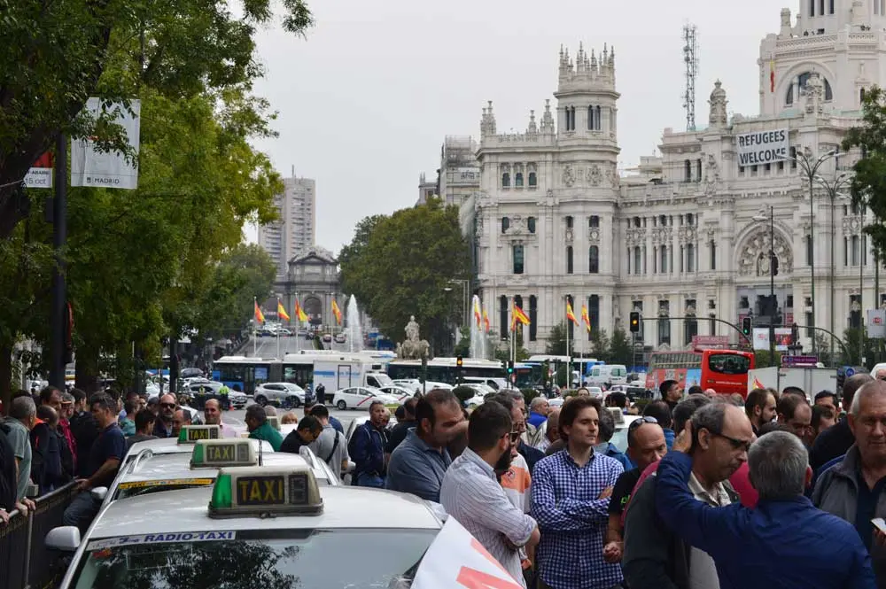 protesta taxi cnmc