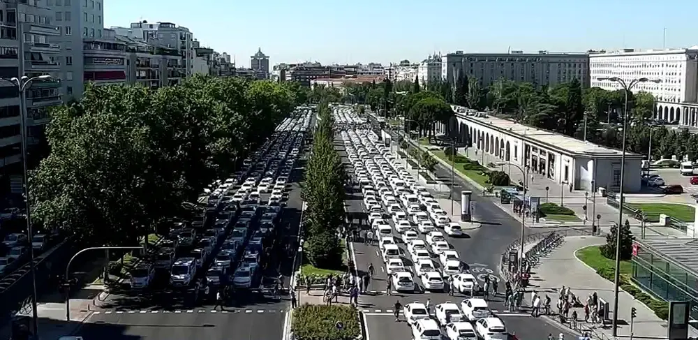 manifestación taxi julio 2018