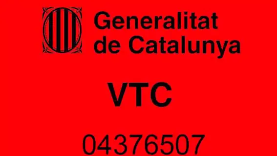 etiqueta VTC catalunya