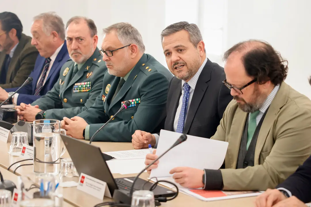 Jorge Rodrigo, consejero de Transportes de la Comunidad de Madrid, presentando el Plan de Inspección 2025. Imagen: CAM