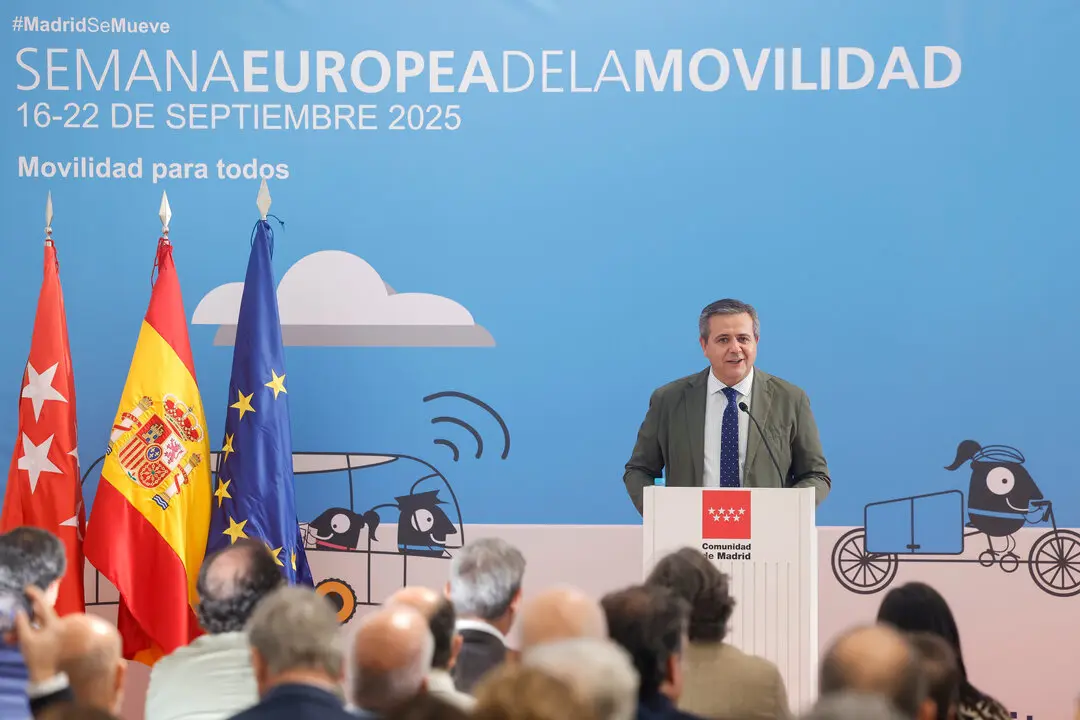 Jorge Rodrigo, consejero de Transportes de la Comunidad de Madrid. Imagen: Comunidad de Madrid