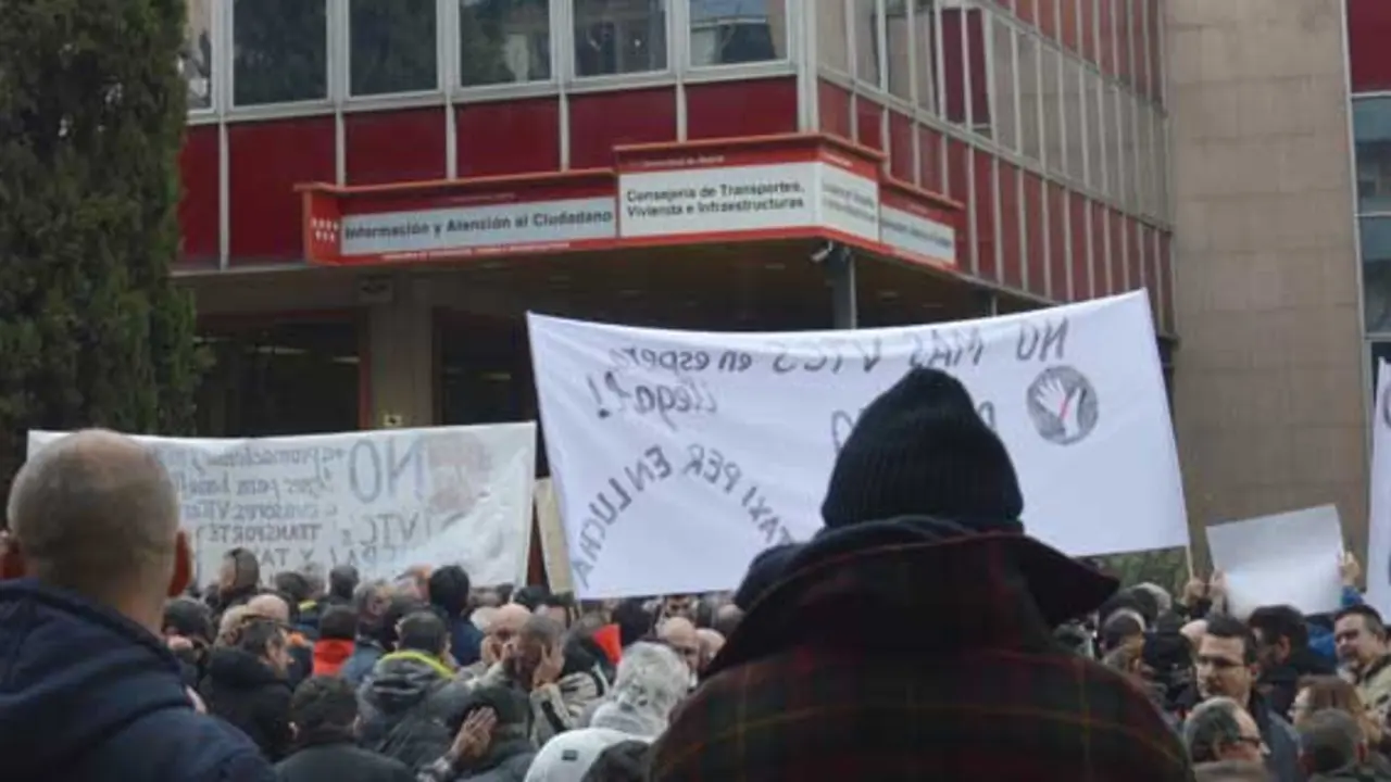 manifestación transporte CAM