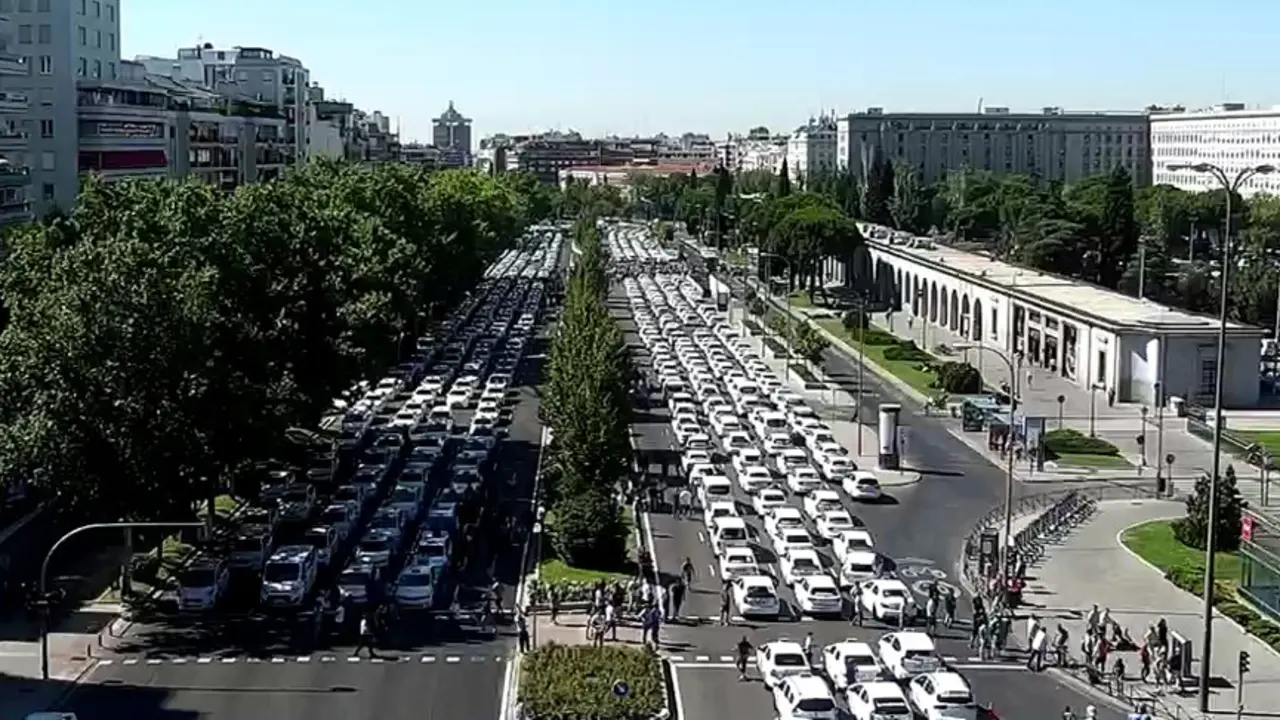 manifestación taxi julio 2018