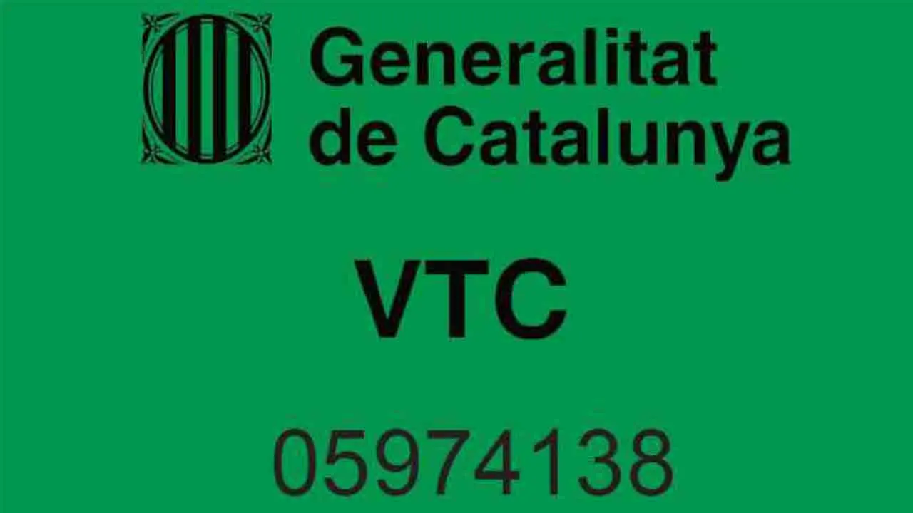 etiqueta VTC catalunya