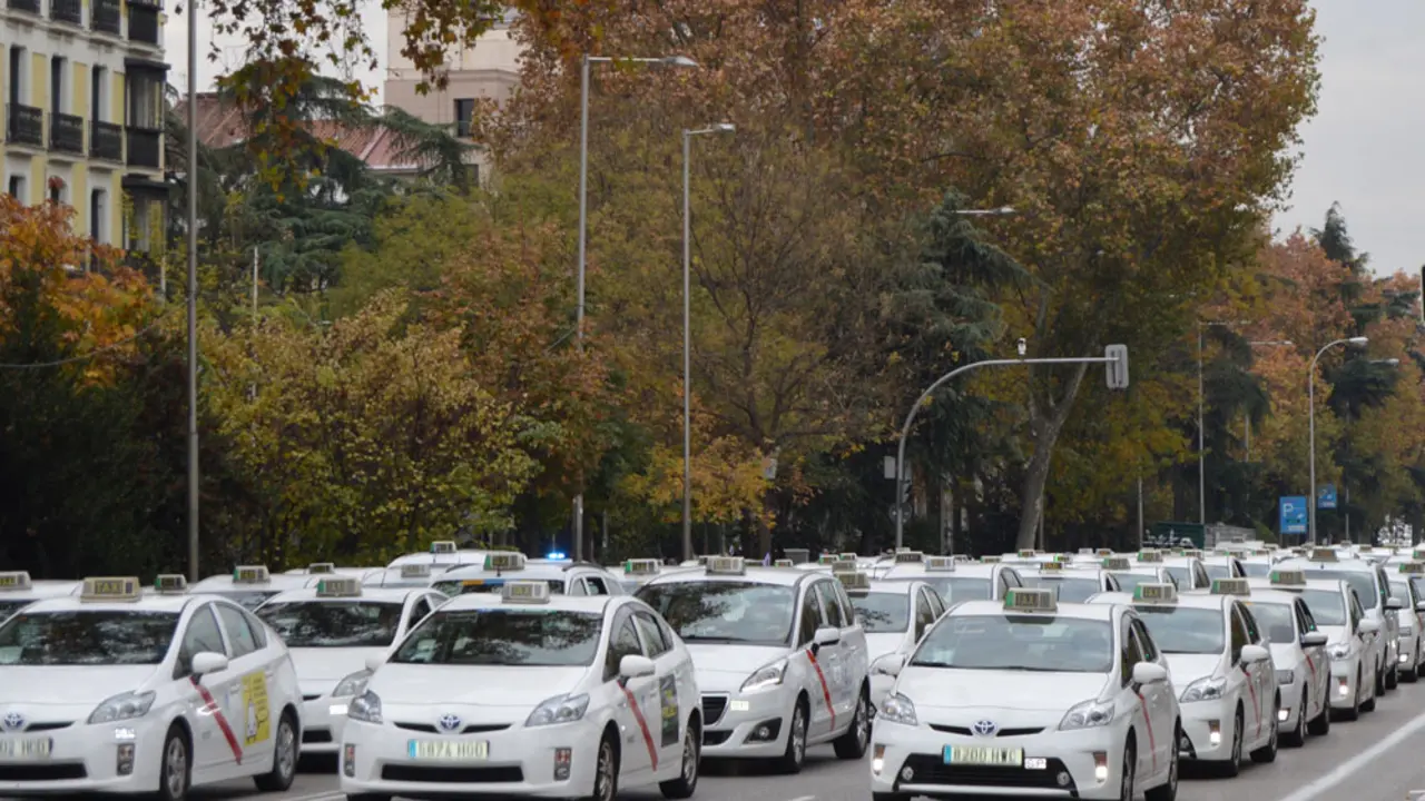 taxi madrid manifestación