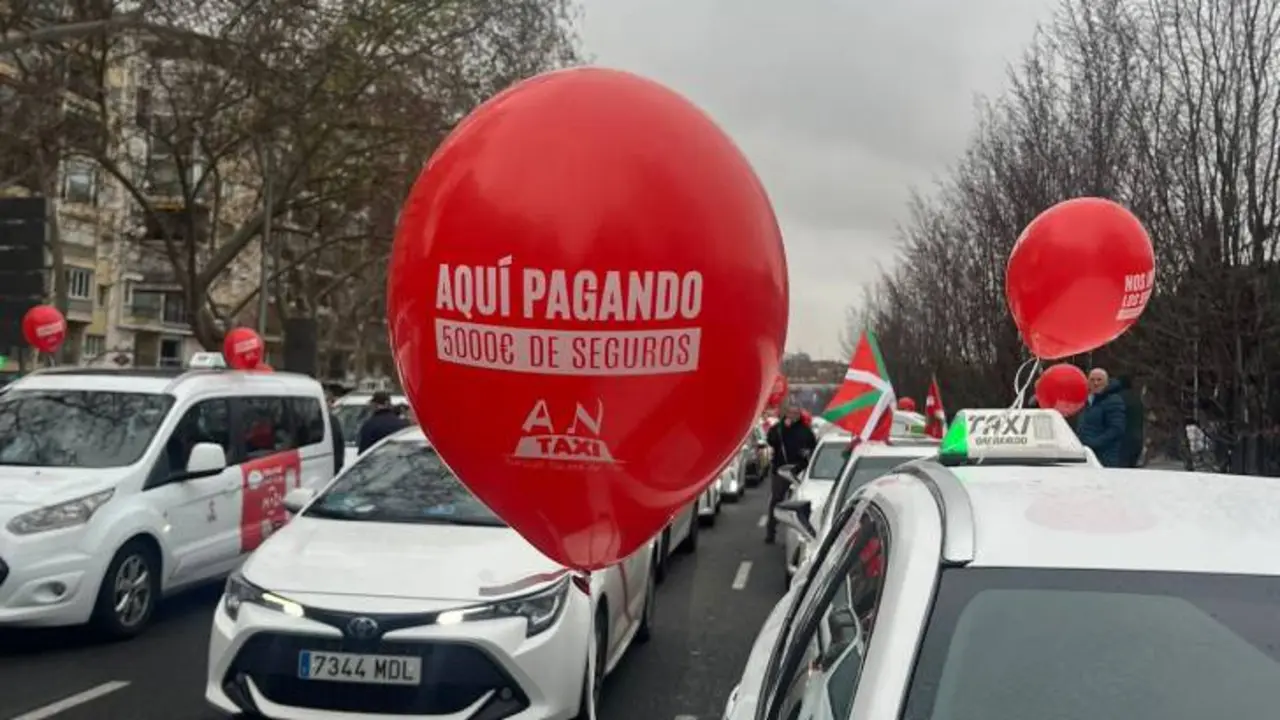 manifestación seguros taxi madrid