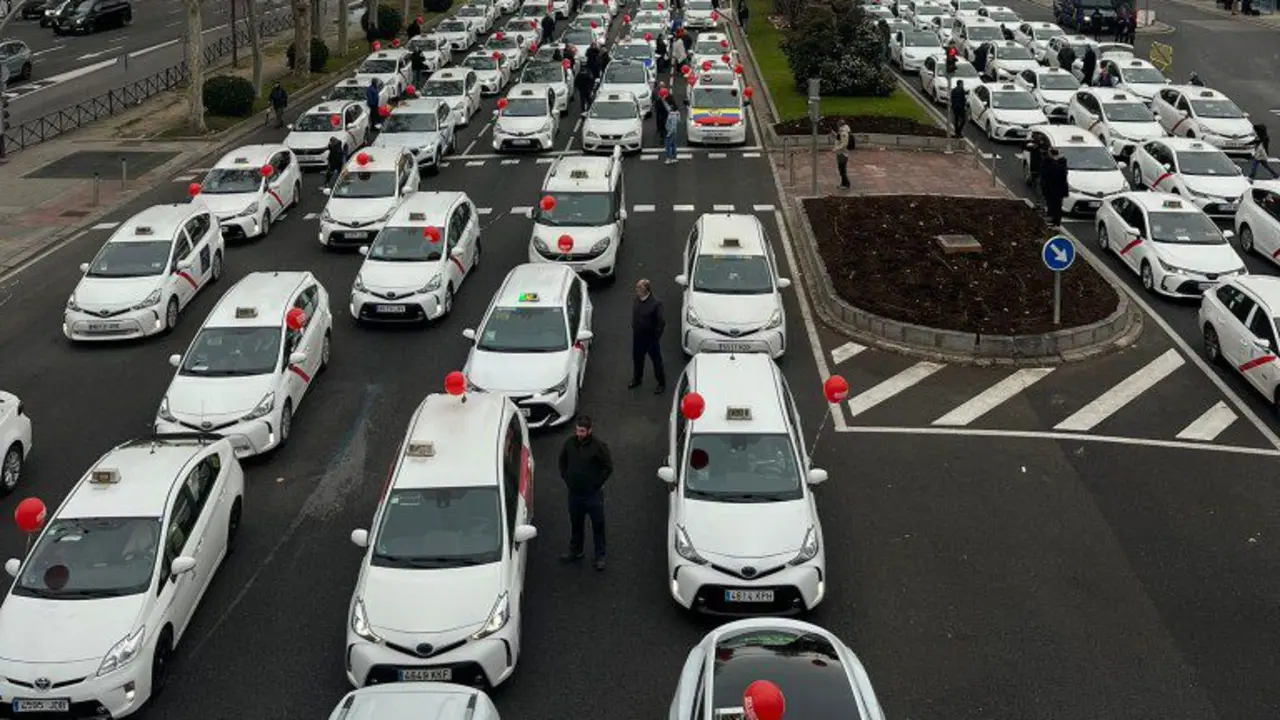 manifestacion seguros taxi madrid