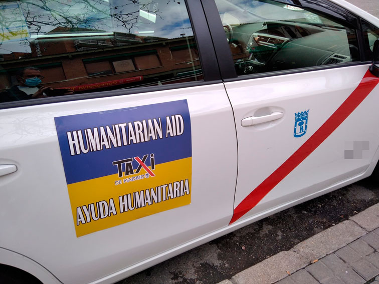 El taxi sale hoy con miles de kilos de ayuda para los ucranianos