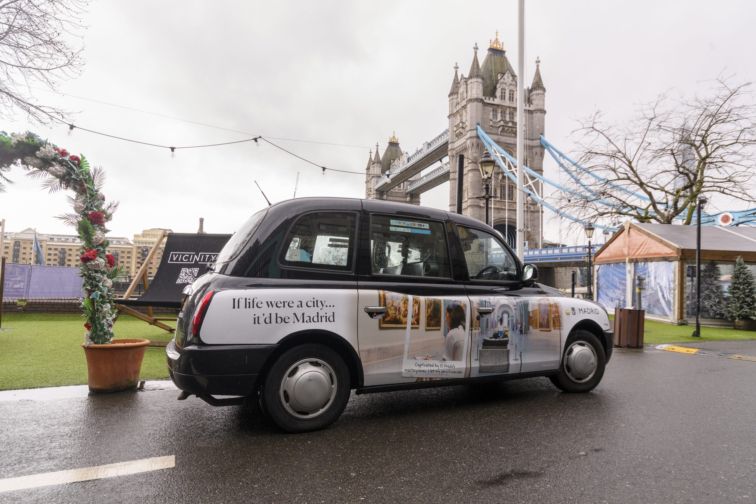 Madrid se promociona en el taxi de Londres